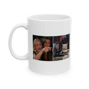Funny Humor Meme Cat Coffee Mug-0
